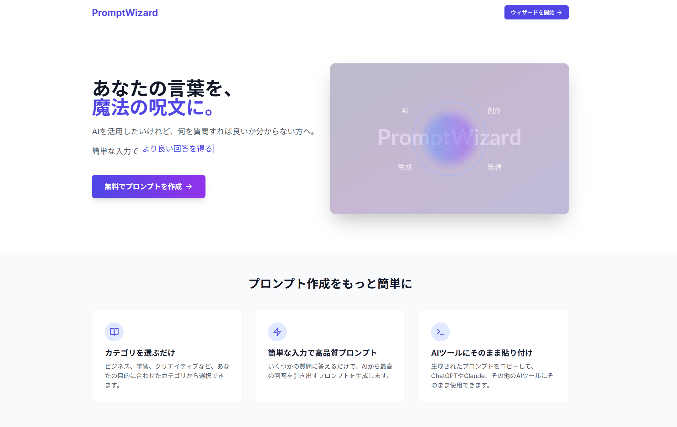 AIによるプロンプト生成