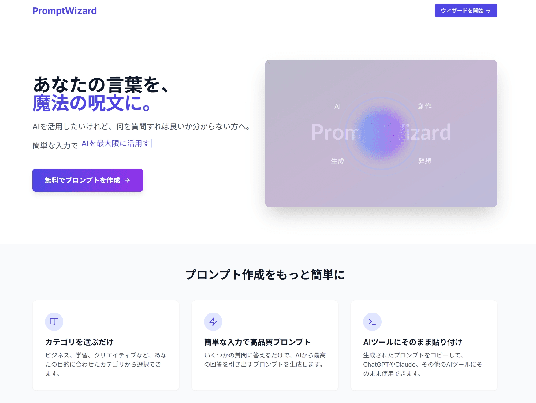 AIによるプロンプト生成